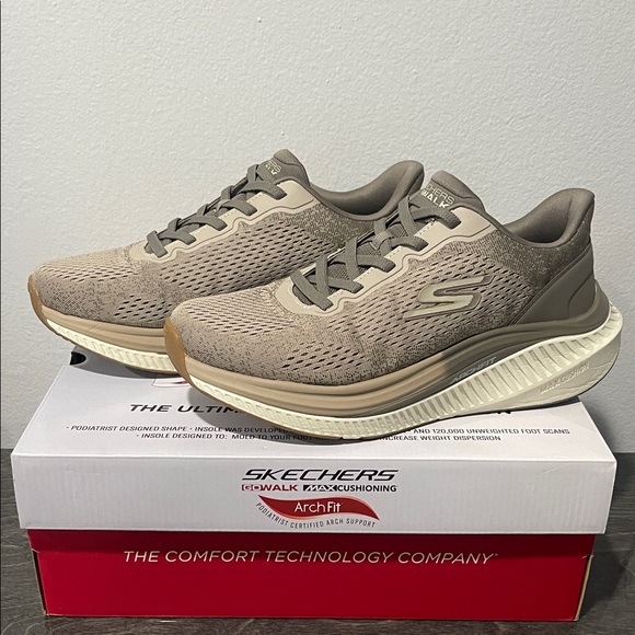 Skechers Other - Skechers Men's Beige Arch Fit Athletic Shoes